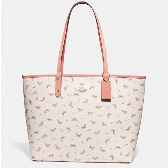 Coach Handbags - NEW WITH TAG-Coach Rainbow City Tote F72720